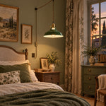Charger l'image dans la visionneuse de galerie, Green pendant in a botanical bedroom