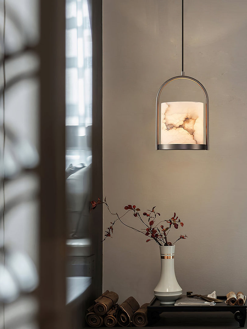 Cortland Alabaster-Pendelleuchte