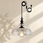 Bild in Gallery-Viewer laden, Verdoma Flower Glass Plug-in Pendant Light