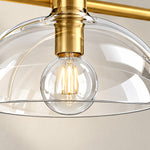 Cargar imagen en el visor de la Galería, Glass Dome Trumpet Foot Metal Base Vanity Light