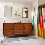 Cargar imagen en el visor de la Galería, Aplique de pared Alessora Mid-Century Modern de 3 luces - Marco de metal y esferas de vidrio blanco
