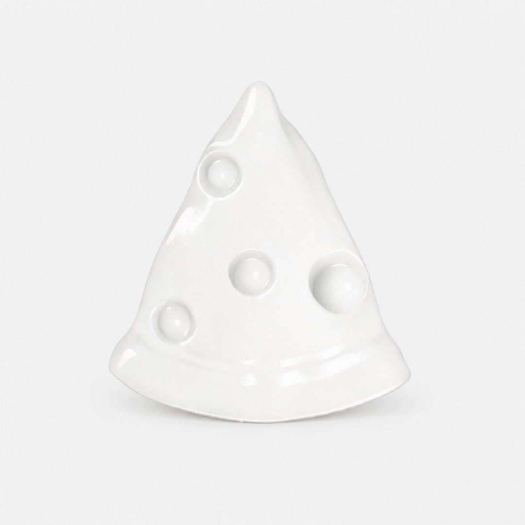 Cheese Slice Cabinet Knob - White