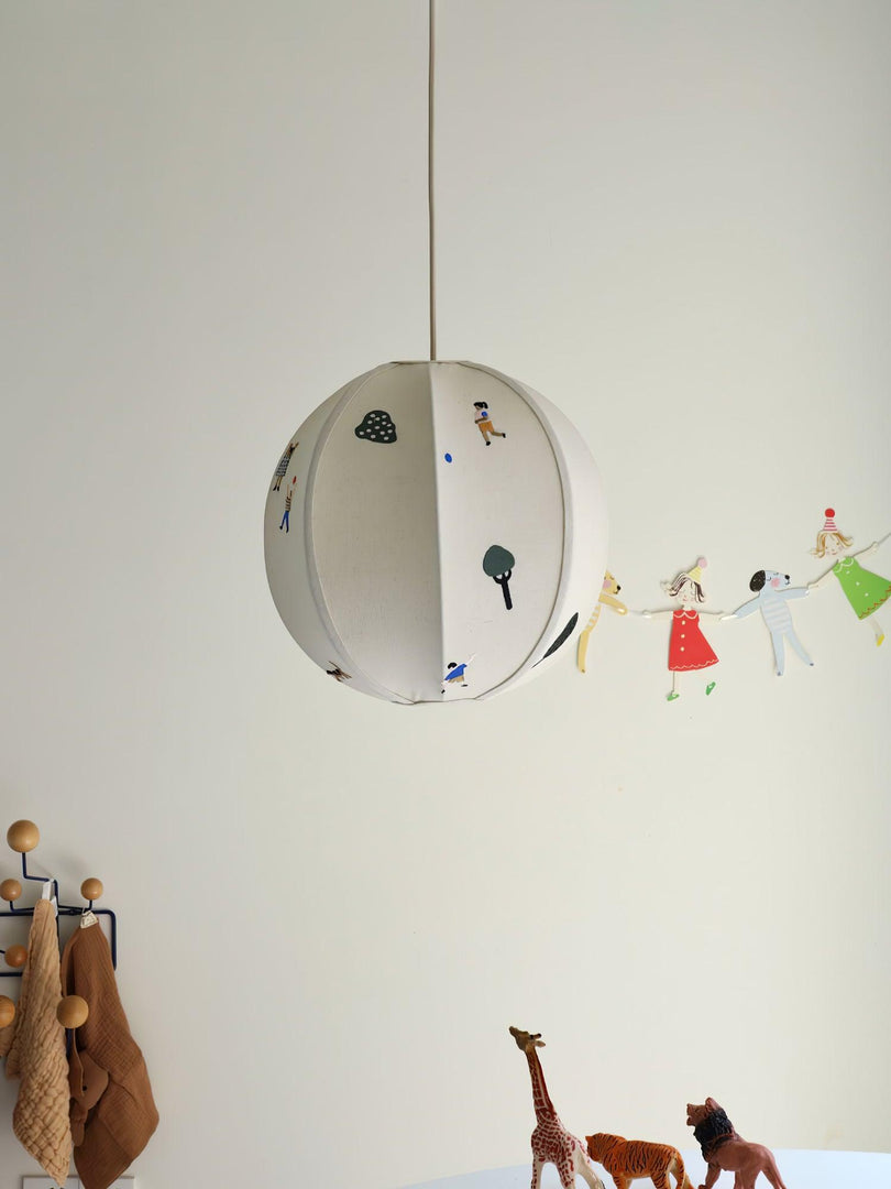 Cotton Colorful Scene Plug-In Pendant