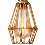 Bild in Gallery-Viewer laden, Vintage Brass Cage Pendant Light