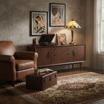 Load image into Gallery viewer, TiffStar Nature Inspired Art Glass Table Lamp - Stained Glass Leaf Pattern for Home Décor