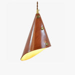 Charger l'image dans la visionneuse de galerie, red leather pendant lamp