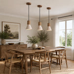 Cargar imagen en el visor de la Galería, Wabi Sabi Stone Pendant Light, Warm LED Ceiling Lamp for Bedroom, Dining Bar and Kitchen Island
