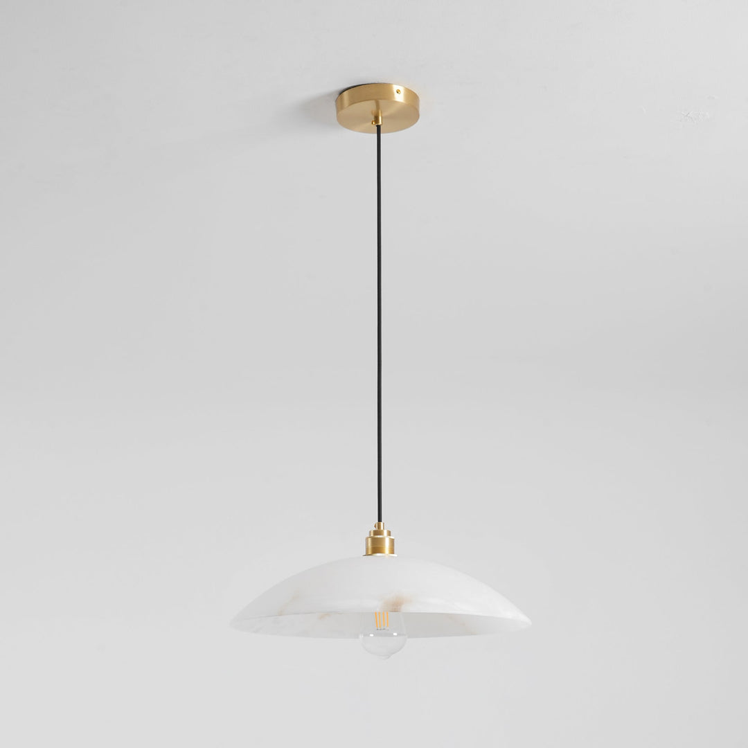 Natural Stone Plug-In Swag Pendant Light