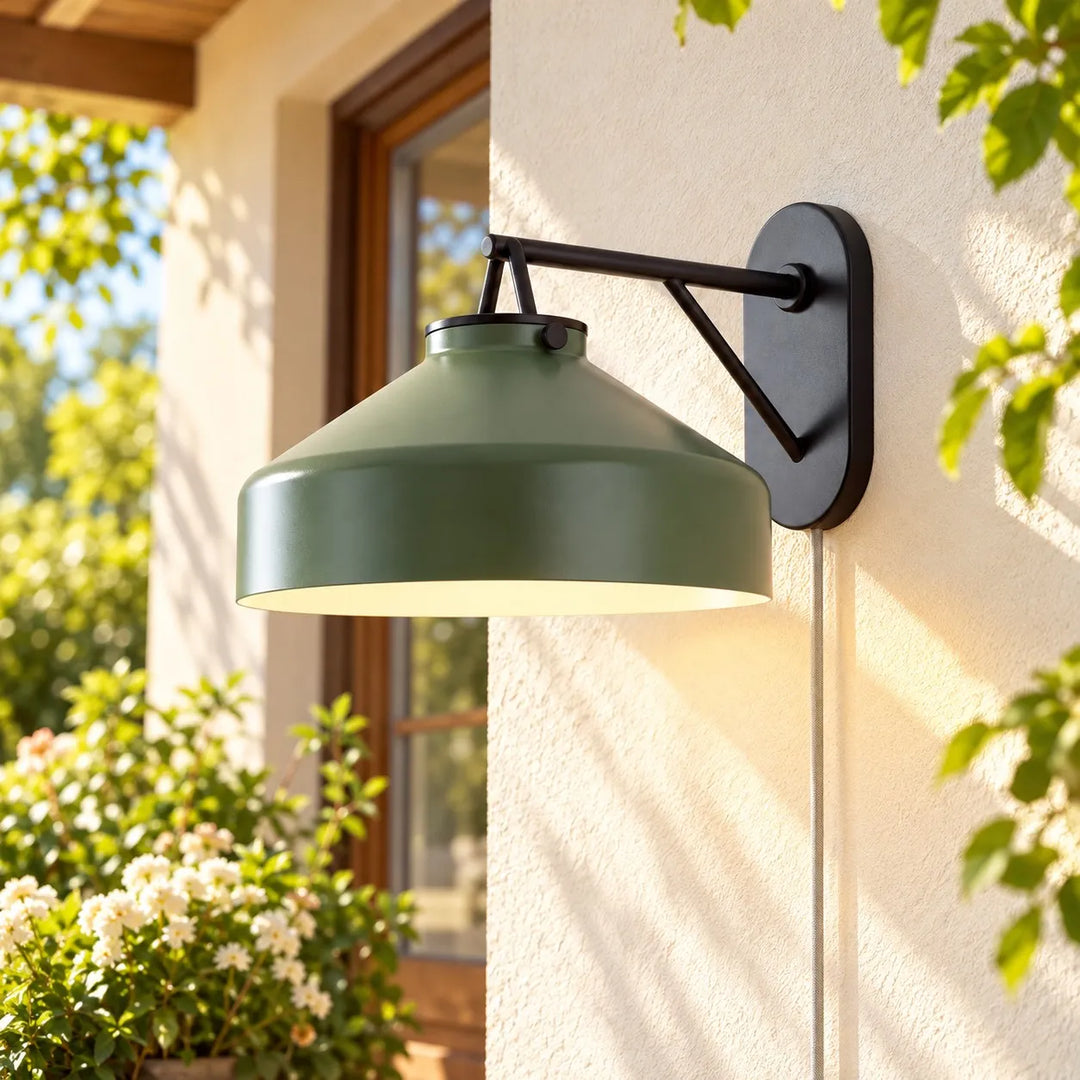 Hanton Modern Minimalist Nordic Plug-In Wall Sconce for Bathroom and Hallway