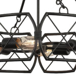 Charger l'image dans la visionneuse de galerie, Suspension en métal à cage géométrique FerraLoft - Luminaire suspendu industriel pour îlot de cuisine