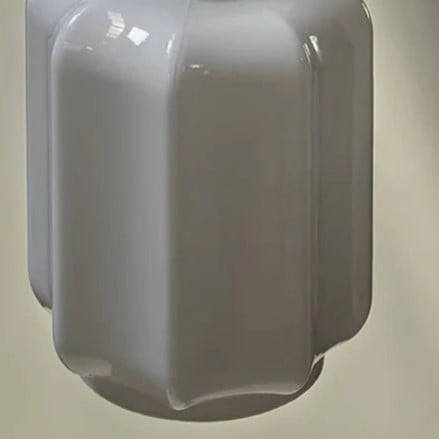 Lámpara colgante de linterna de vidrio creativa Glassora - Luz colgante elegante para cocina o dormitorio U15