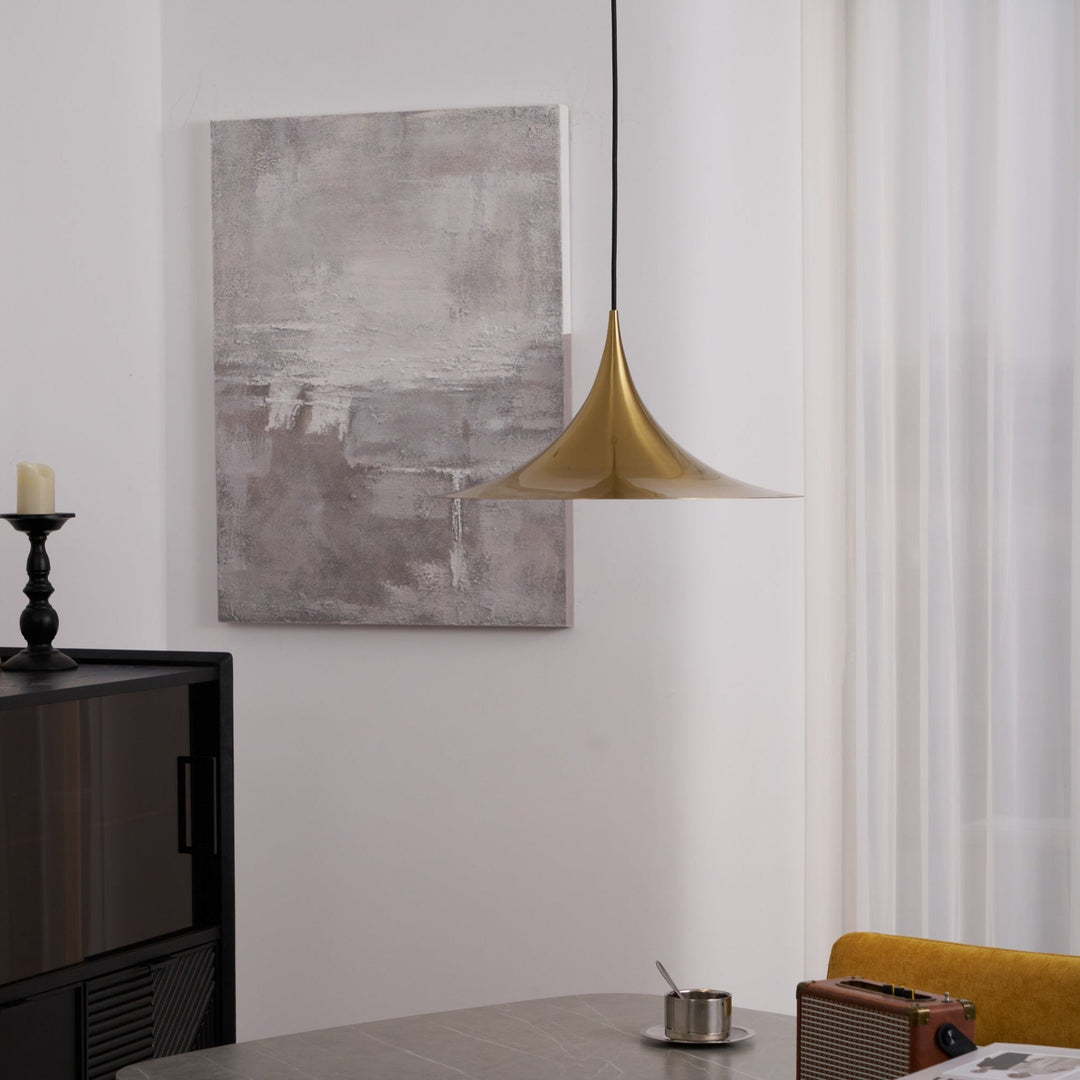 Arch-Shaped Aluminum Plug-In Pendant Light