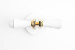 Cargar imagen en el visor de la Galería, Pyralis Cone Art Deco Wall Light - Multi-Directional Sconce for Vanity or Wall
