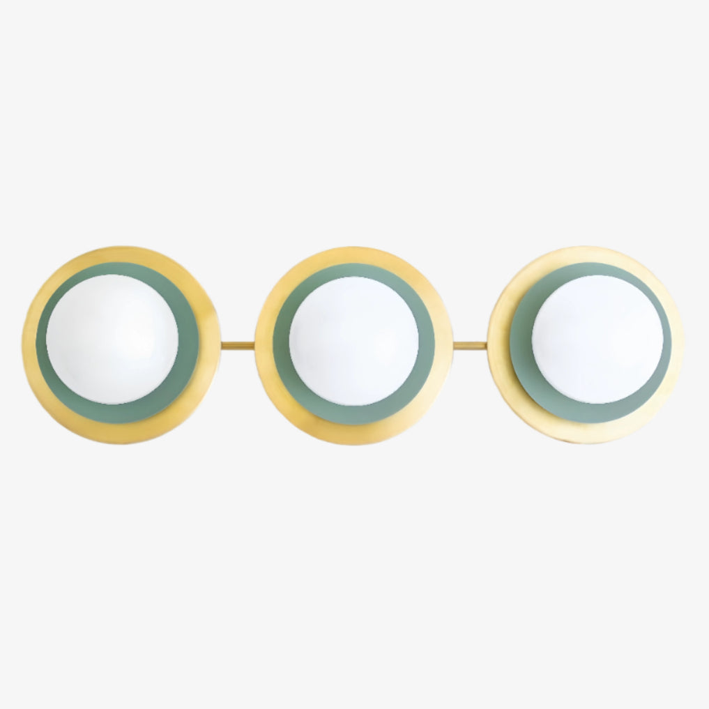 Artivo Modern Layered Globe Ceiling Light with Brass Finish for Living Room, Bedroom and Bathroom