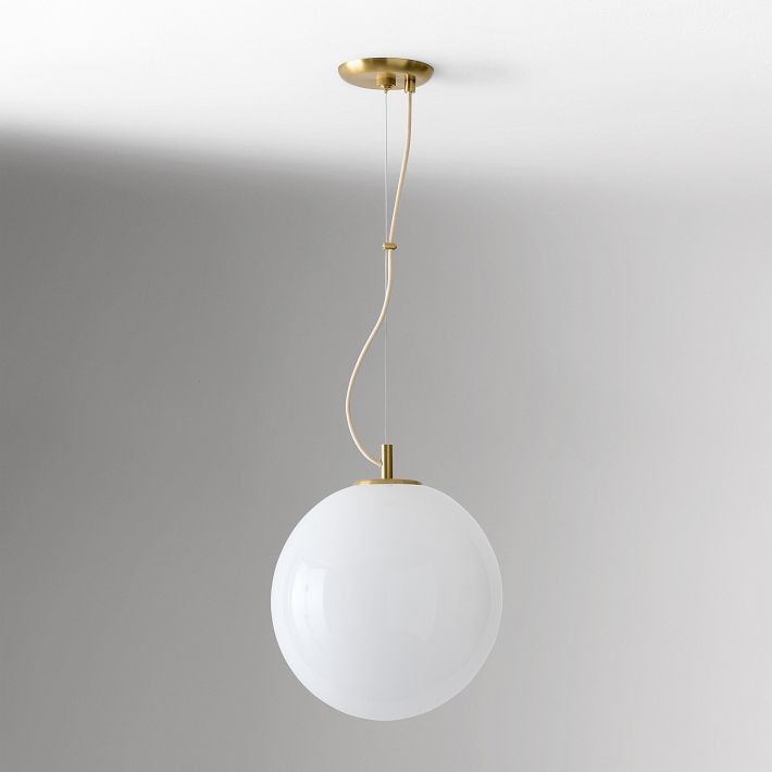 Lámpara colgante minimalista de cristal Lumivelle: diseño regulable en altura