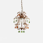 Load image into Gallery viewer, Multicolor crystal pendant light