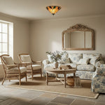 Load image into Gallery viewer, TiffStar Leaf Flush Ceiling Light with Art Glass Shade for Living Room