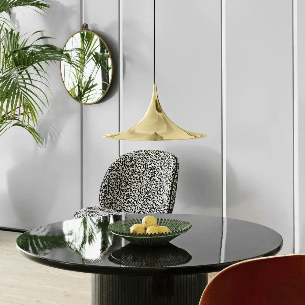 Arch-Shaped Aluminum Plug-In Pendant Light