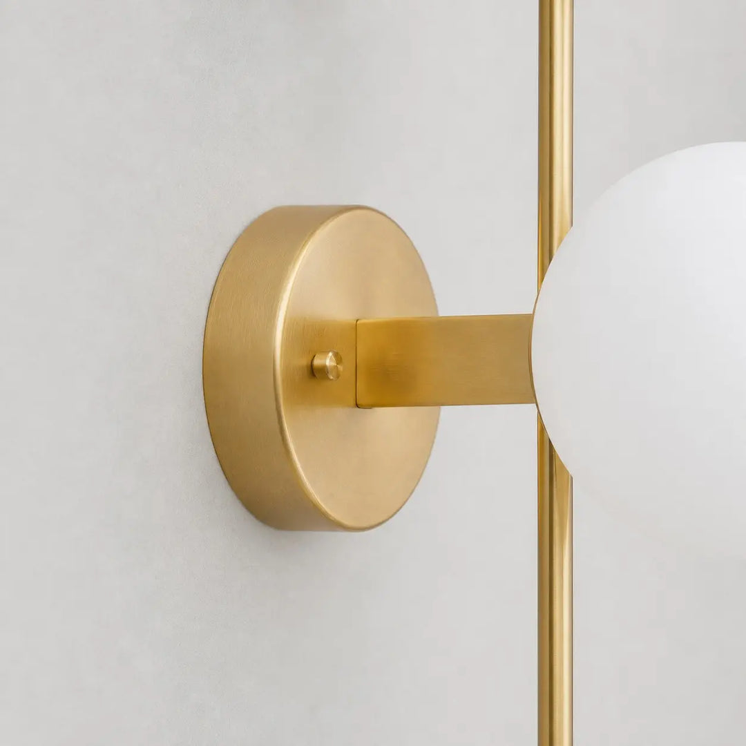 Close-up of the wall sconce base