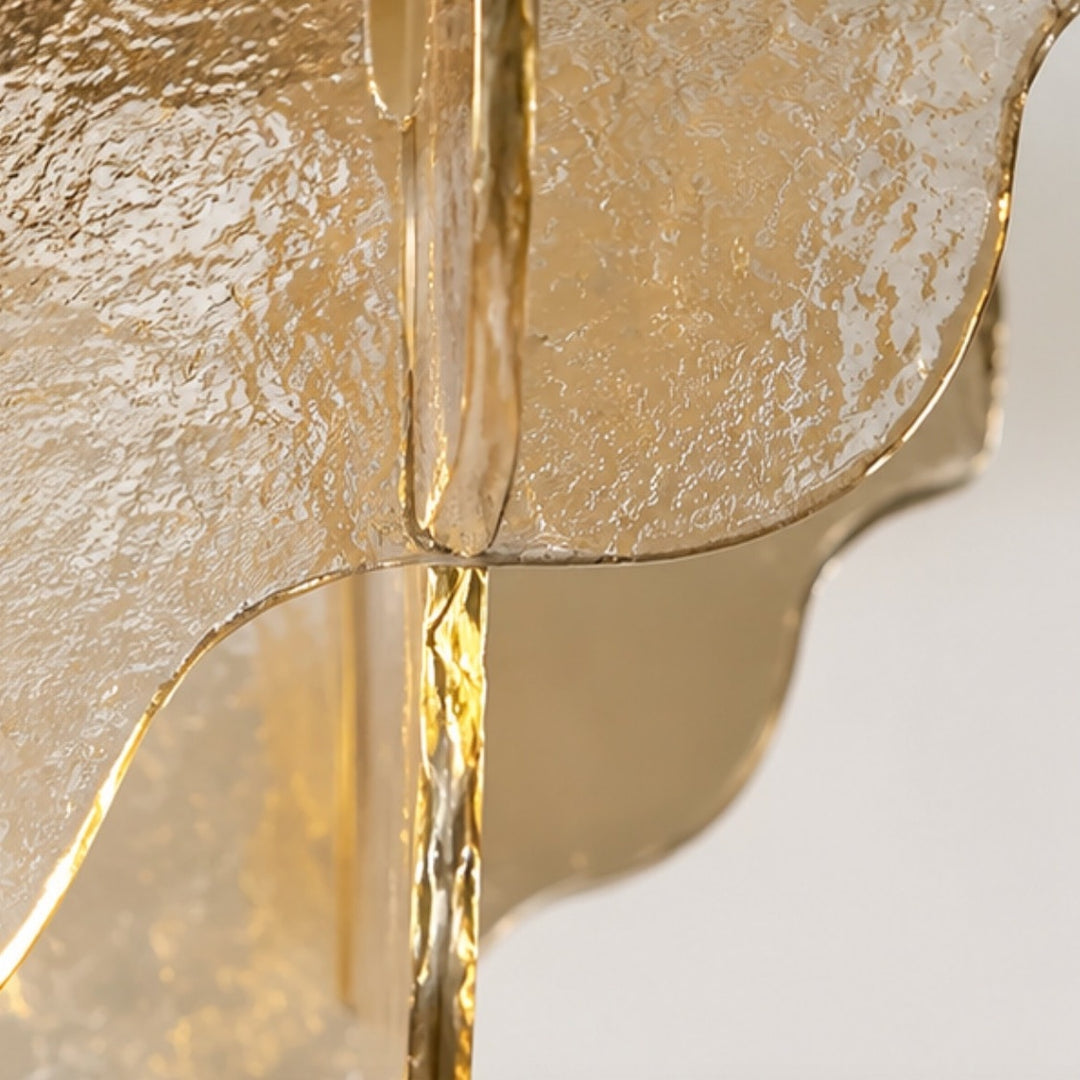 Detail module - glass overlap and brass stem