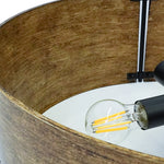 Load image into Gallery viewer, Oryven Modern Rustic Pendant Lighting - Drum Shade Hanging Lamp - Versatile Industrial Style for Home U07