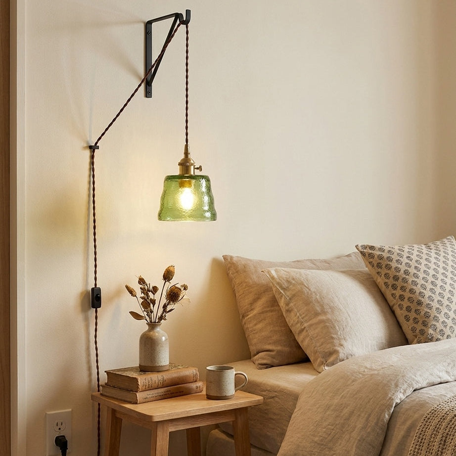 Molded Glass Plug-In Pendant