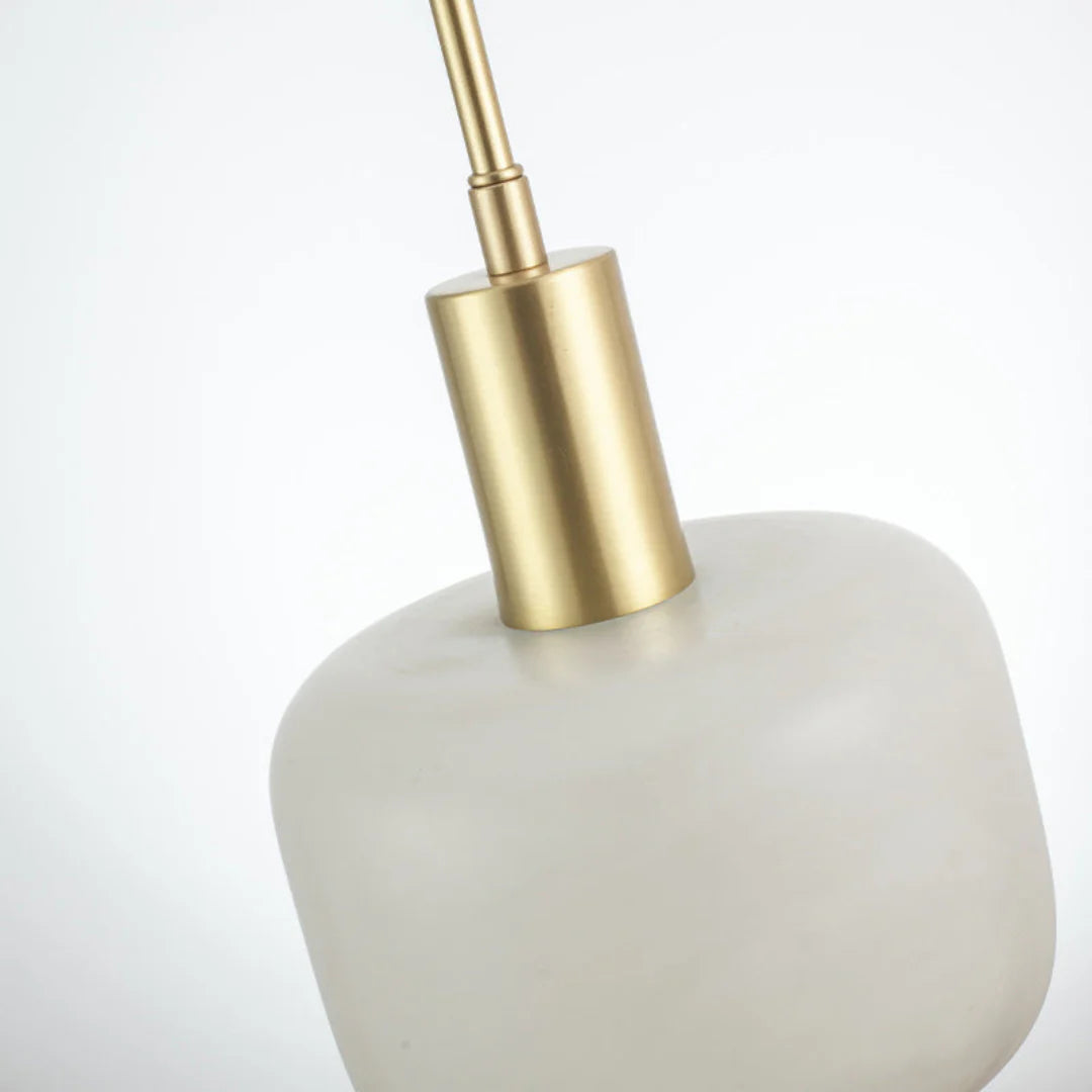 Velia Eichel Alabaster Minimalistische Pendelleuchte
