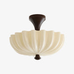 Load image into Gallery viewer, Durnic Cream Style Ceiling Light – French Vintage Flush Mount Ceiling Light for Bedroom