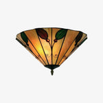 Load image into Gallery viewer, TiffStar Leaf Flush Ceiling Light with Art Glass Shade for Living Room