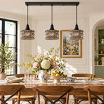 Charger l'image dans la visionneuse de galerie, Wabi-Sabi Brass Glass Pendant Light