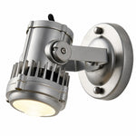 Load image into Gallery viewer, Brushed Silver Industrial Spotlight Wall Sconce