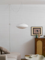 Bild in Gallery-Viewer laden, White Geometric Wire Swag Pendant Light