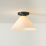 Cargar imagen en el visor de la Galería, Lámpara de techo Conica Cone Flush Mount: lámpara de techo de cristal para espacios modernos
