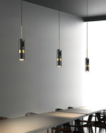Charger l'image dans la visionneuse de galerie, Black And Gold Metal Hardwired Pendant Light