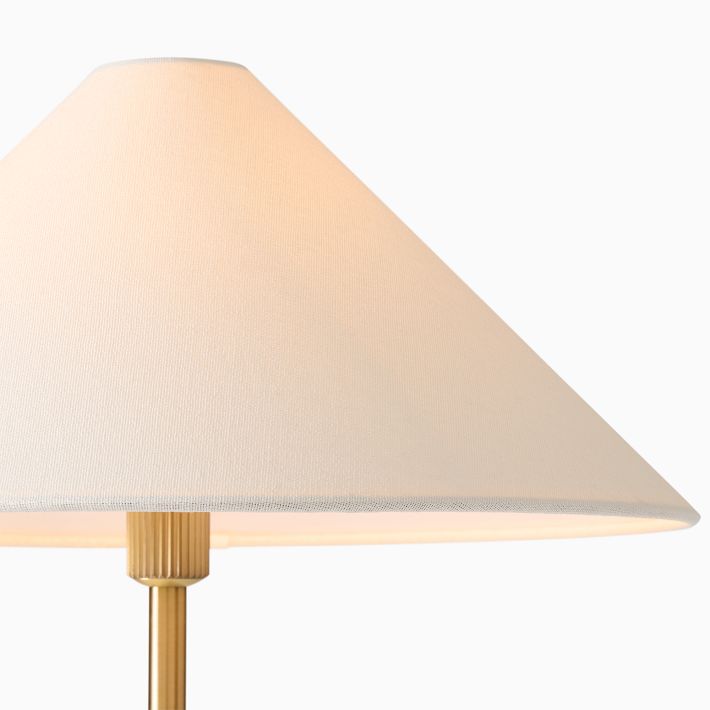 Lámparas de mesa y de pie Diora - Pantalla de lino, estilo lineal moderno, acento sofisticado