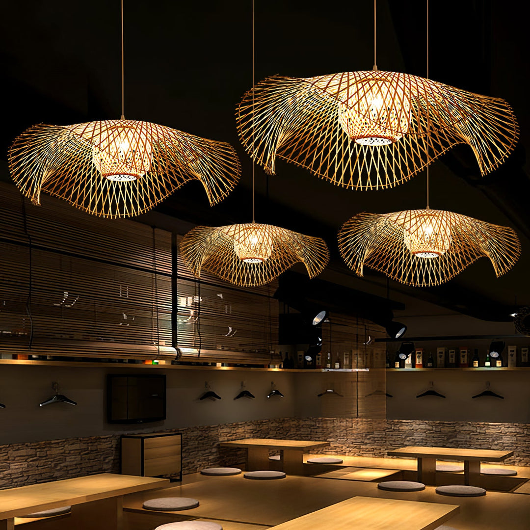 Natural Woven Shade Plug-In Light