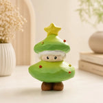 Cargar imagen en el visor de la Galería, Wooden Christmas tree ornament styled on a warm tabletop