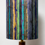 Load image into Gallery viewer, Liberty-Style Fabric Shade Ceramic Table Lamp for Bedside Ambient Lighting