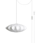 Bild in Gallery-Viewer laden, White Geometric Wire Swag Pendant Light