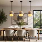 Bild in Gallery-Viewer laden, Gray Travertine Stone Pendant Light - Vintage Kitchen Island and Dining Room Lamp