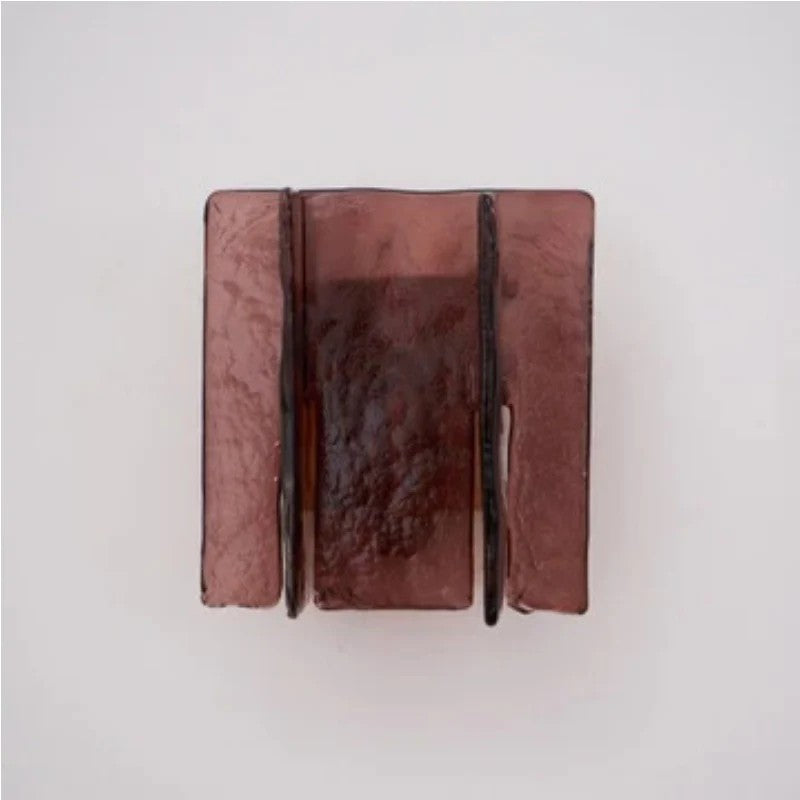 Applique murale architecturale Verdura avec panneau en verre