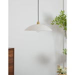 Load image into Gallery viewer, Natural Stone Plug-In Swag Pendant Light