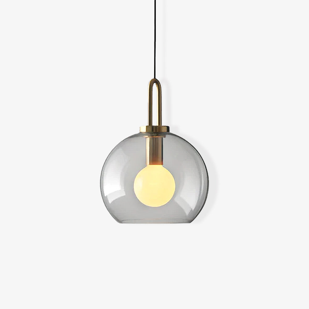 Copper-Plated Glass Plug-In Swag Pendant