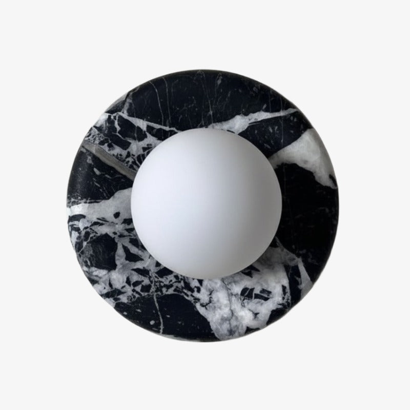 Oria Quadratische und Runde Wandleuchte - Moderne Jade-Lampe für das Schlafzimmer
