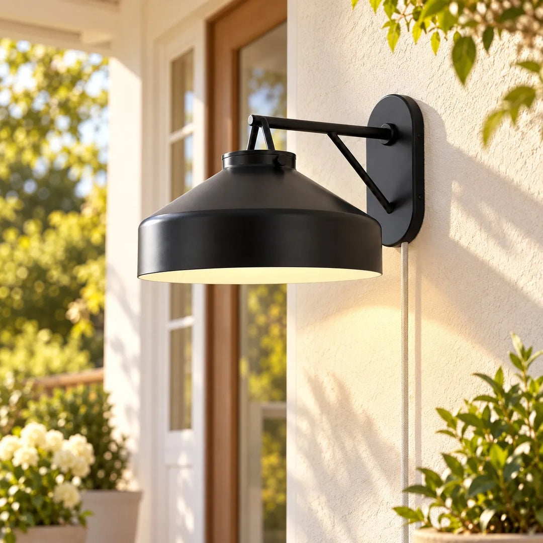 Hanton Modern Minimalist Nordic Plug-In Wall Sconce for Bathroom and Hallway