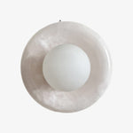 Load image into Gallery viewer, Oria Minimalist Travertine Wall Sconce - Sculptural Ambient Light for Bedroom