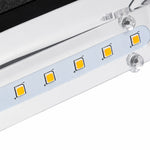Bild in Gallery-Viewer laden, Close view of the LED module inside the black wall light
