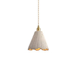 Bild in Gallery-Viewer laden, Textured Cement Gold Plug-In Swag Pendant