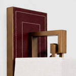 Cargar imagen en el visor de la Galería, detail - wine red backplate and arm