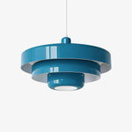 Cargar imagen en el visor de la Galería, Lámpara Colgante Malero de Tres Capas con Macarons - Iluminación Moderna en Forma de Disco para Comedor o Salón N52